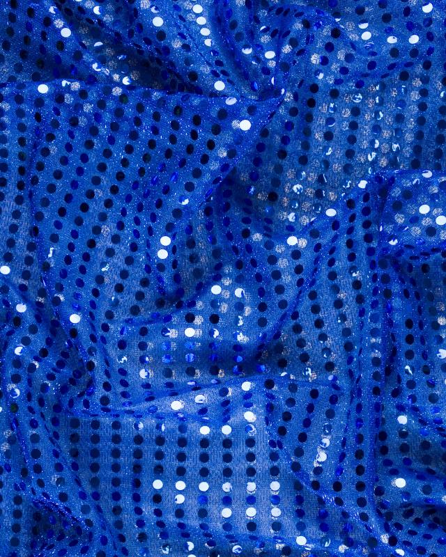 Round Glitter Fabric Royal Blue - Tissushop